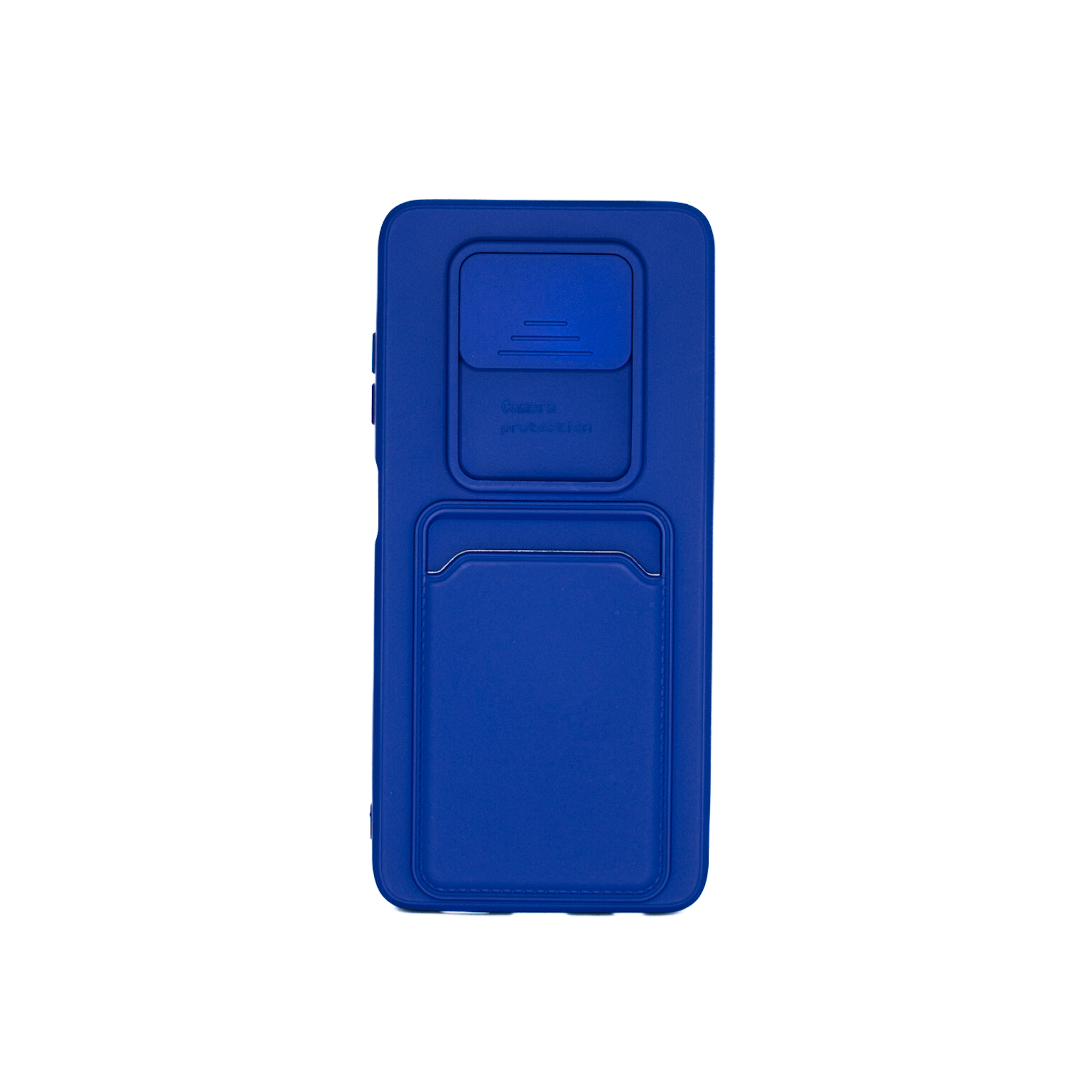 Protectores para celular  para Xiaomi  Pocophone Poco X3 NFC Funda de tpu con cubre c�mara y porta tarjeta Azul